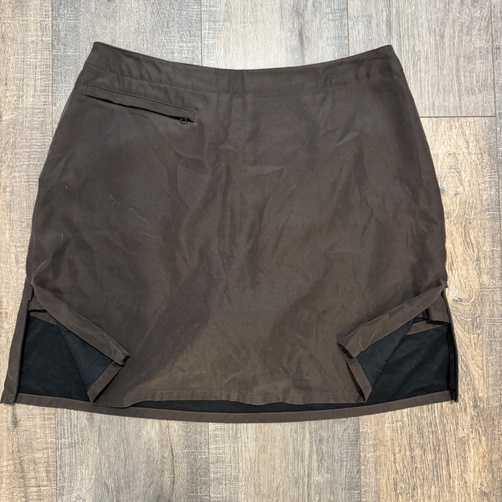 Patagonia Brown Athletic Skort Skirt with Built-in Shorts Size 10 Gorpcore